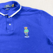 F- Vintage Polo Ralph Lauren Embroidered Bear Polo Shirt
