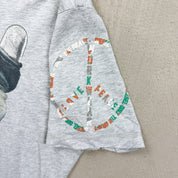 F- Vintage Diesel Peace Sign Denim Graphic Tee
