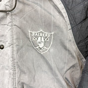 F- Vintage Oakland Raiders NFL Starter Zip Up Winter Jacket