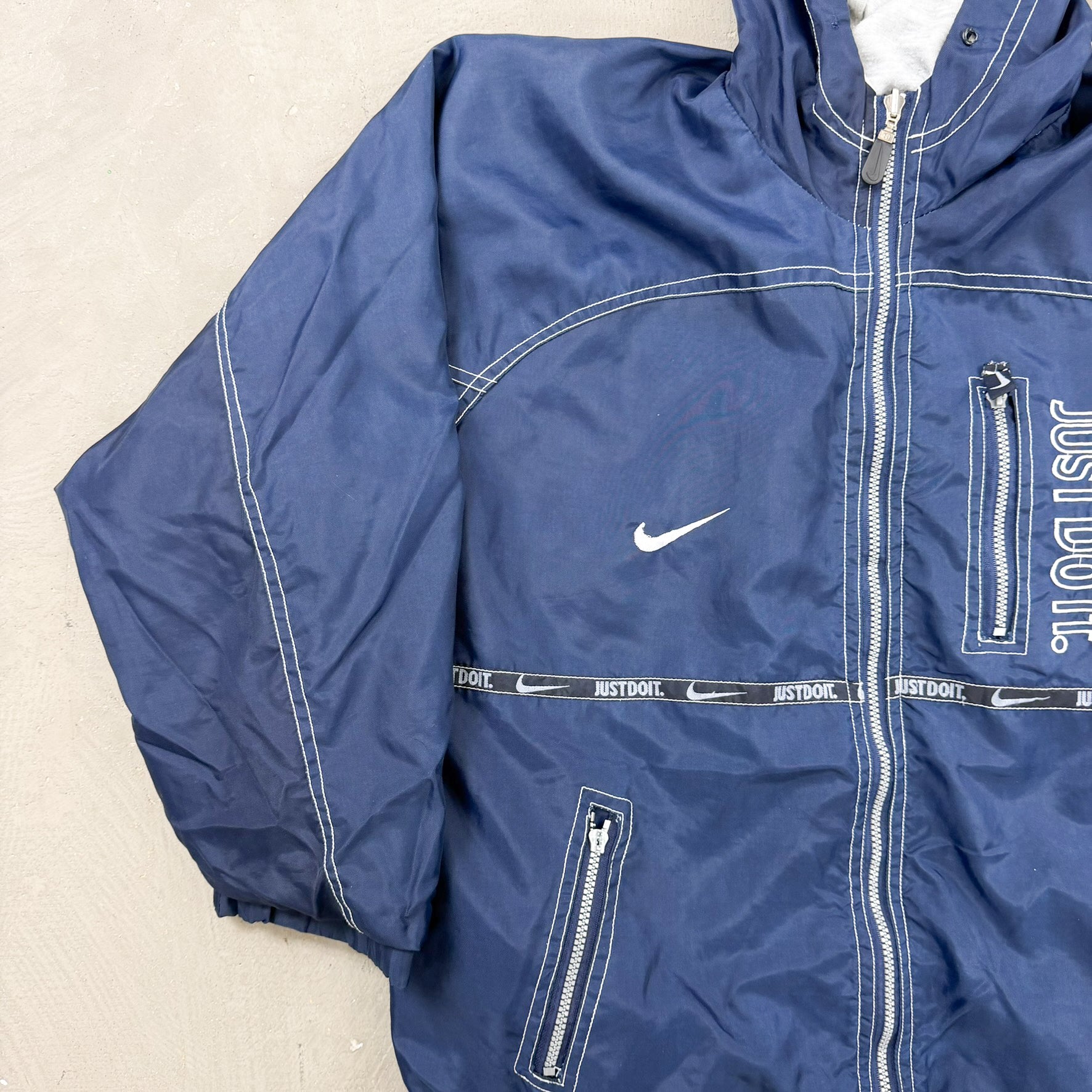 F- Vintage Reversible Nike Zip Up Sweatshirt Windbreaker
