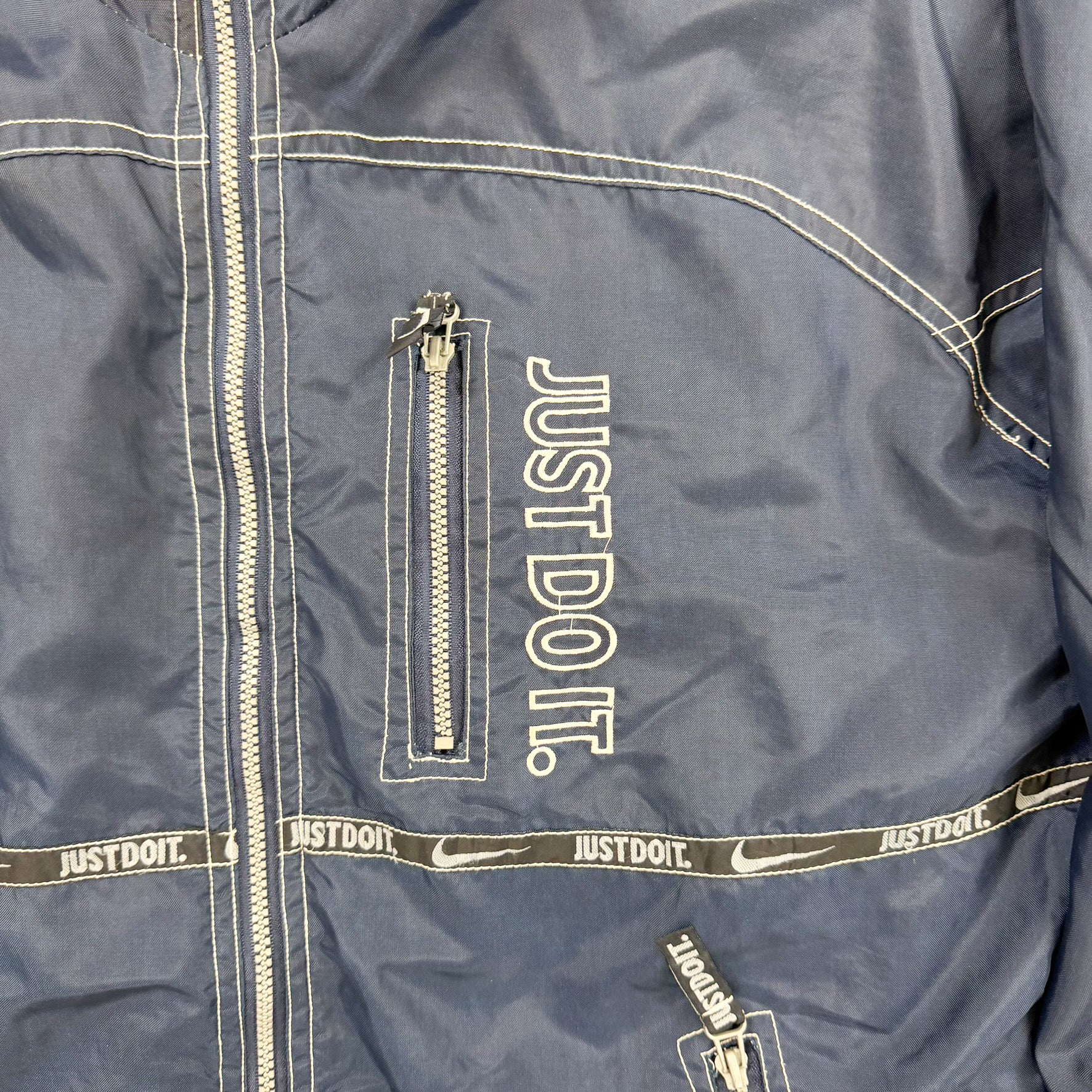 F- Vintage Reversible Nike Zip Up Sweatshirt Windbreaker