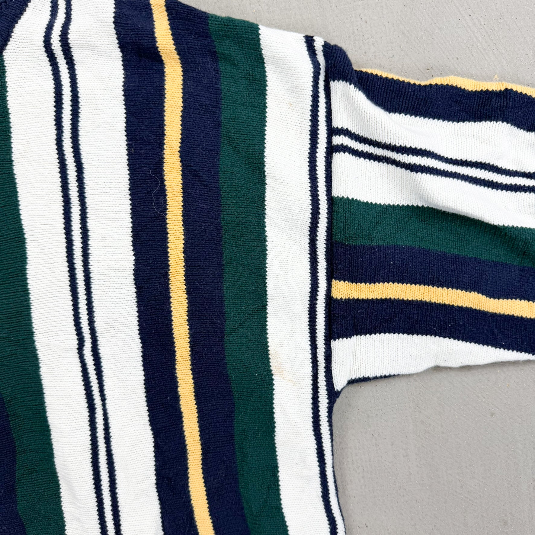 F- Vintage Woods & Gray Stripped Knit Sweater