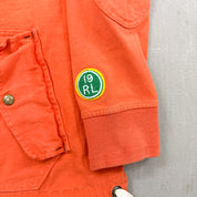 F- Vintage Polo Ralph Lauren Ski Patrol Hooded Rugby Shirt