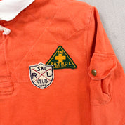 F- Vintage Polo Ralph Lauren Ski Patrol Hooded Rugby Shirt