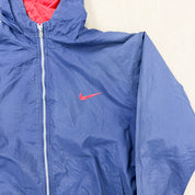 F- Vintage '90s Nike Embroidered Swoosh Zip Up Windbreaker