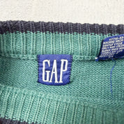 F- Vintage Gap Plaid Design Knit Sweater