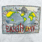 F- Vintage Earth Day Graphic Animal Print Crewneck