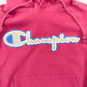 F- Vintage Champion Reverse Weave Embroidered Text Hoodie