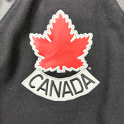 F- Vintage Hockey Canada Nike Snap Button Varsity Jacket
