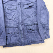 F- Vintage Gap & Pendleton Plaid Lined Zip Up Cargo Jacket