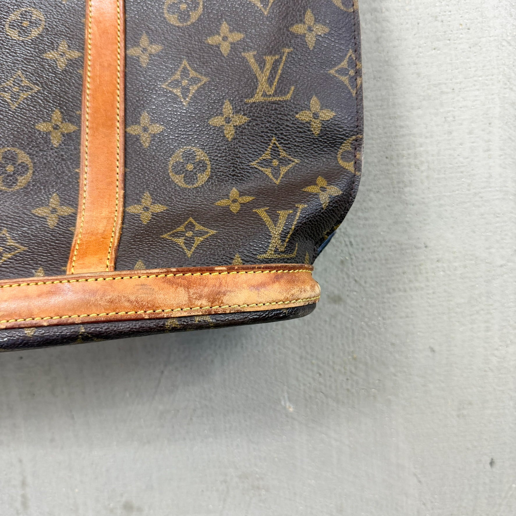 F- Vintage Luis Vuitton Babylon Monogram Pattern Made In Paris Tote Bag