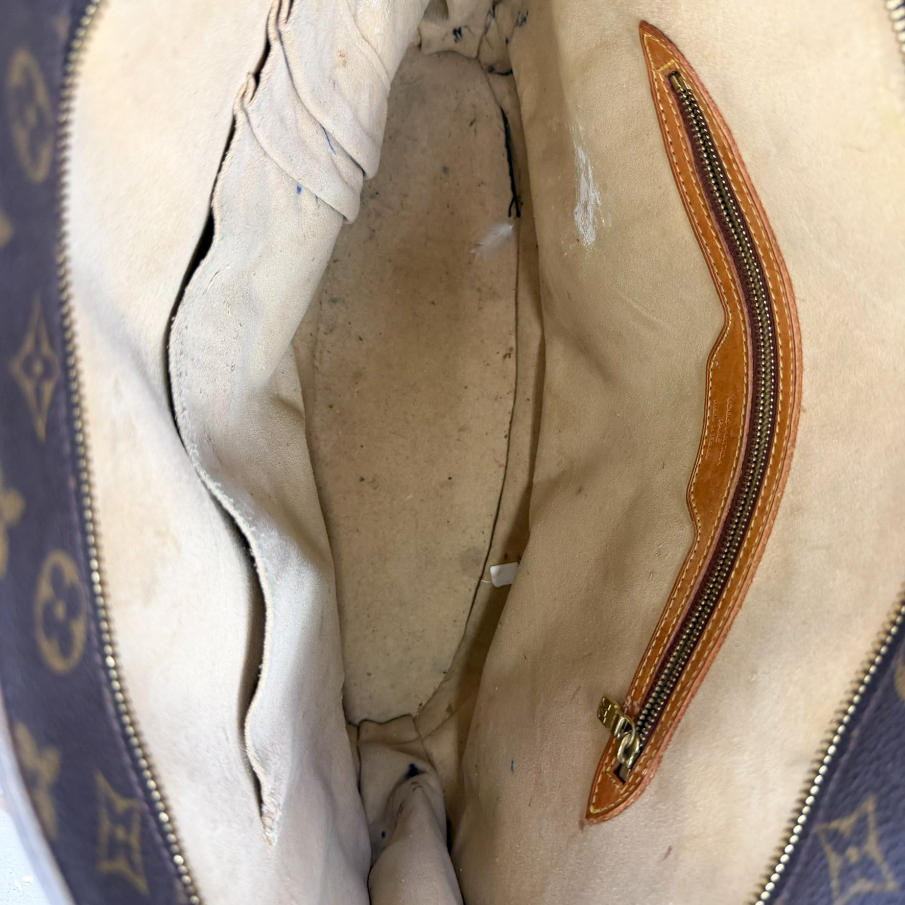 F- Vintage Luis Vuitton Babylon Monogram Pattern Made In Paris Tote Bag