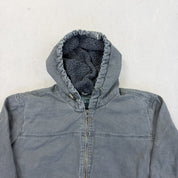 F- Vintage GH Bass & Co. Sherpa Lined Zip Up Winter Jacket