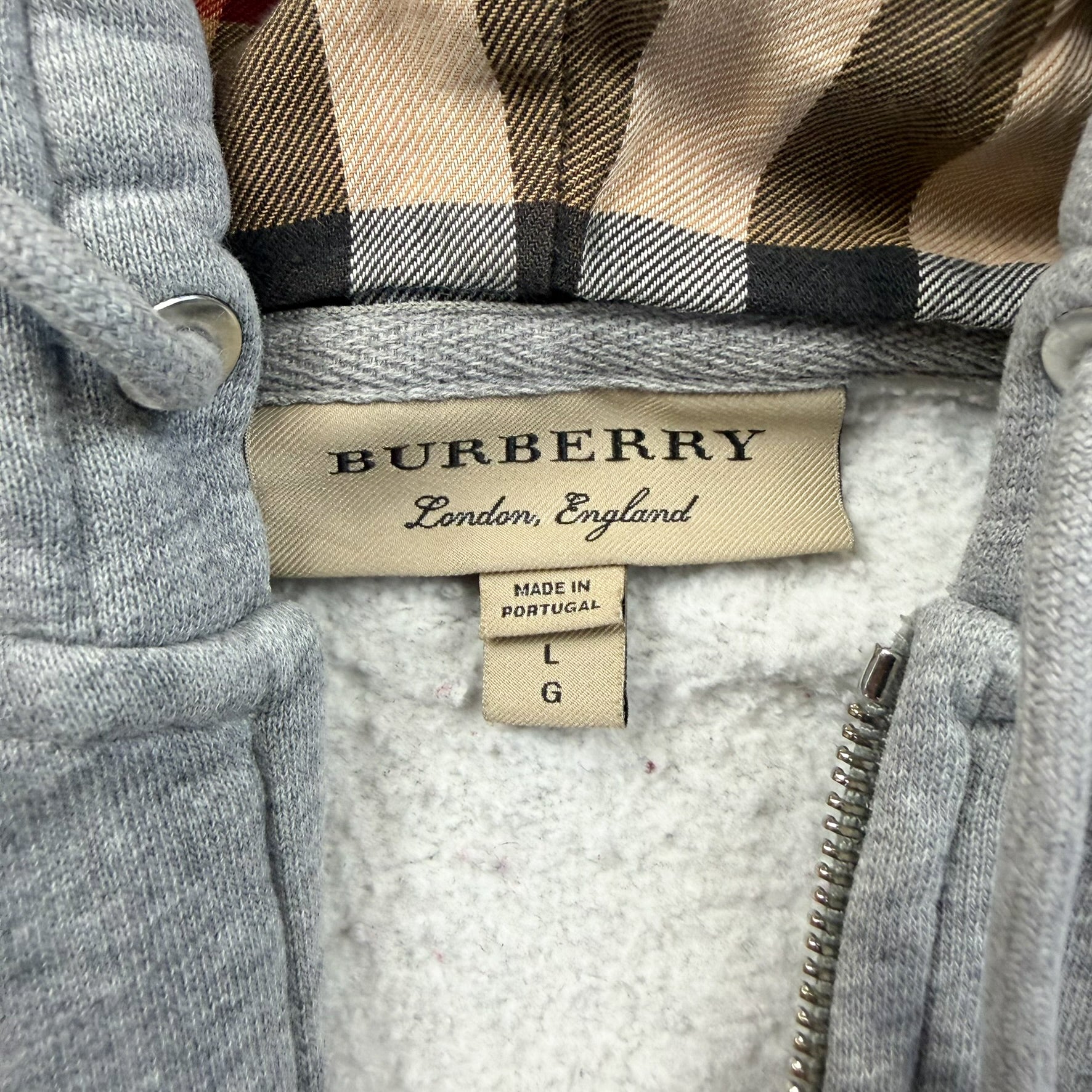 F- Burberry Double Zipper Zip Up Hoodie