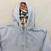 F- Burberry Double Zipper Zip Up Hoodie