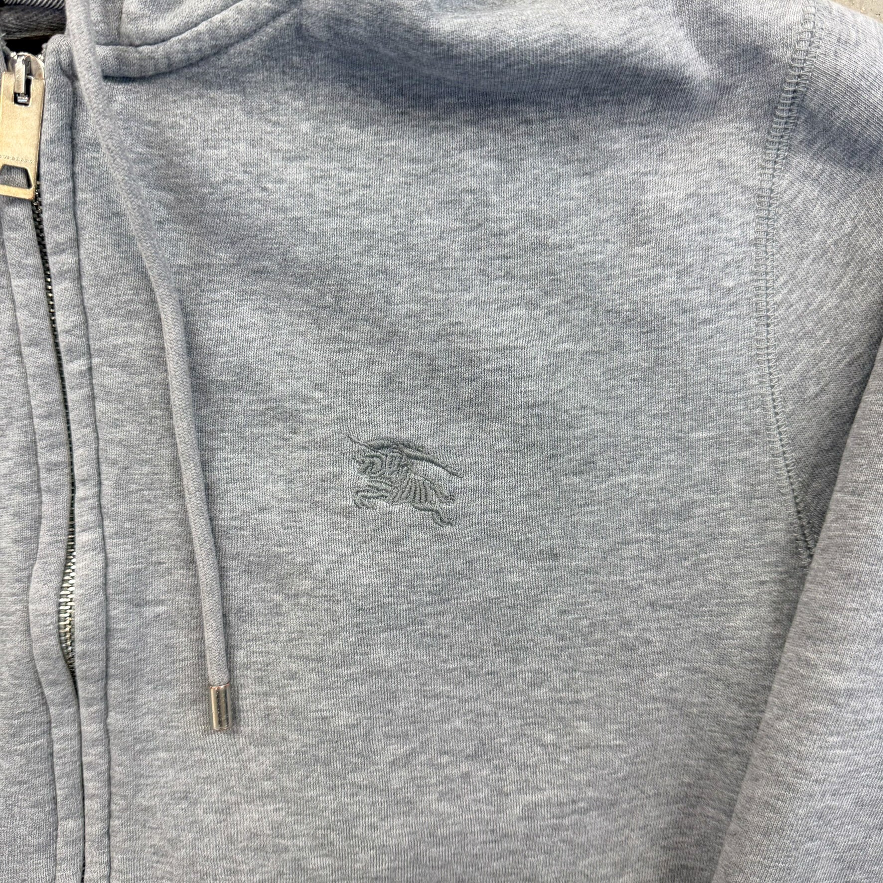 F- Burberry Double Zipper Zip Up Hoodie