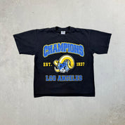 F- Los Angeles Rams Champions Logo Graphic Tee