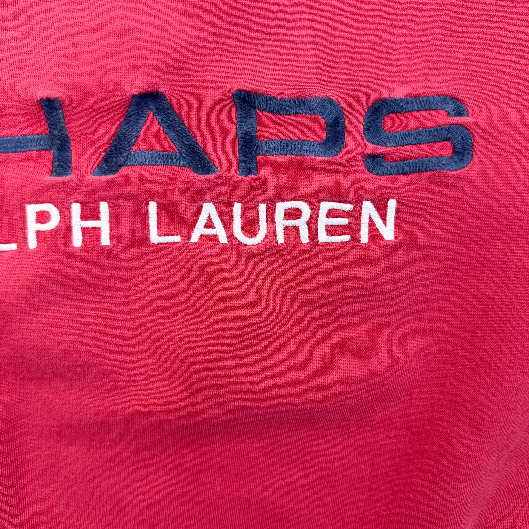 F- Vintage Chaps Ralph Lauren Embroidered Text Crewneck