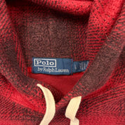 F- Vintage Ralph Lauren Polo Country Plaid Fleece Hoodie