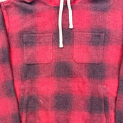 F- Vintage Ralph Lauren Polo Country Plaid Fleece Hoodie