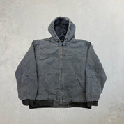 F- Vintage GH Bass & Co. Sherpa Lined Zip Up Winter Jacket
