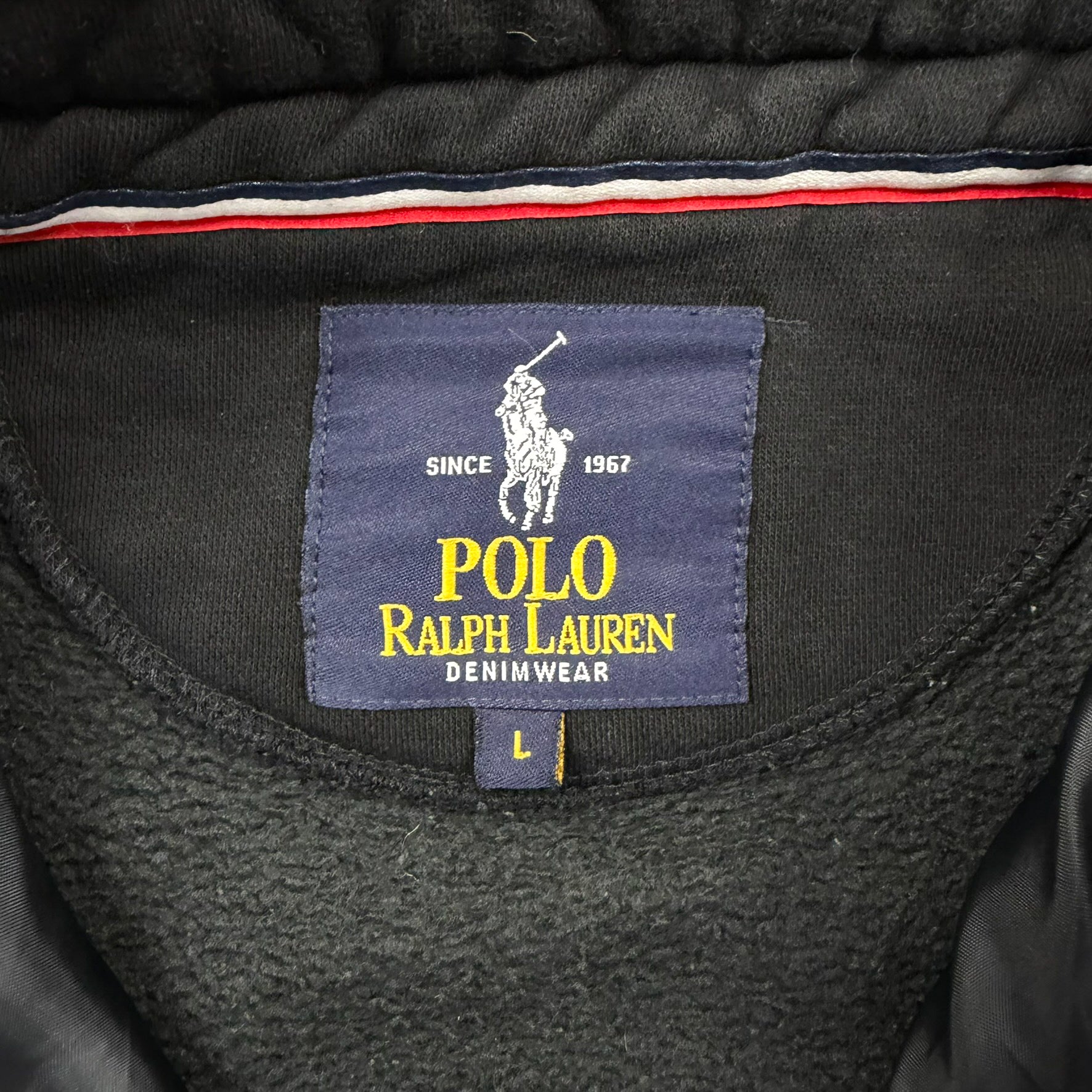 F- Vintage Polo Ralph Lauren Denim Wear Zip Up Lightweight Jacket