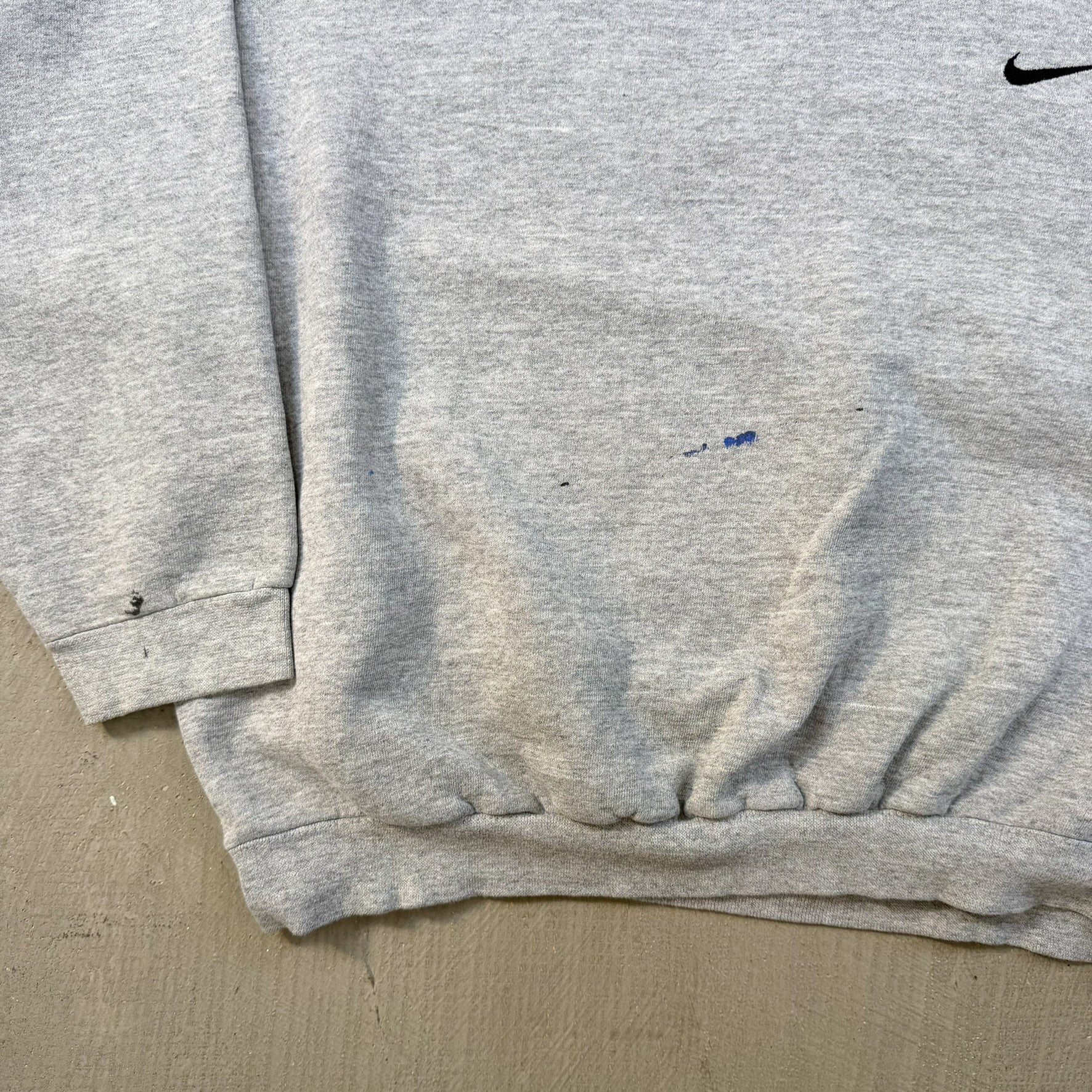 F- Vintage 90s Nike Embroidered Swoosh Made In USA Crewneck