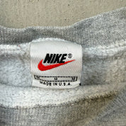 F- Vintage 90s Nike Embroidered Swoosh Made In USA Crewneck