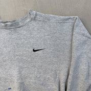 F- Vintage 90s Nike Embroidered Swoosh Made In USA Crewneck