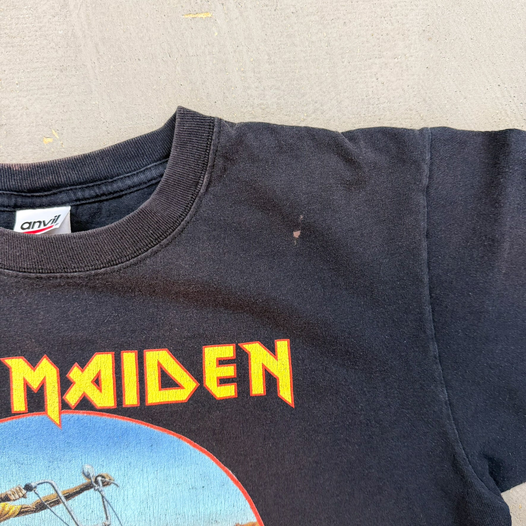 F- '08 Iron Maiden Somewhere Back In Time World Tour US Leg Graphic Anvil Tee