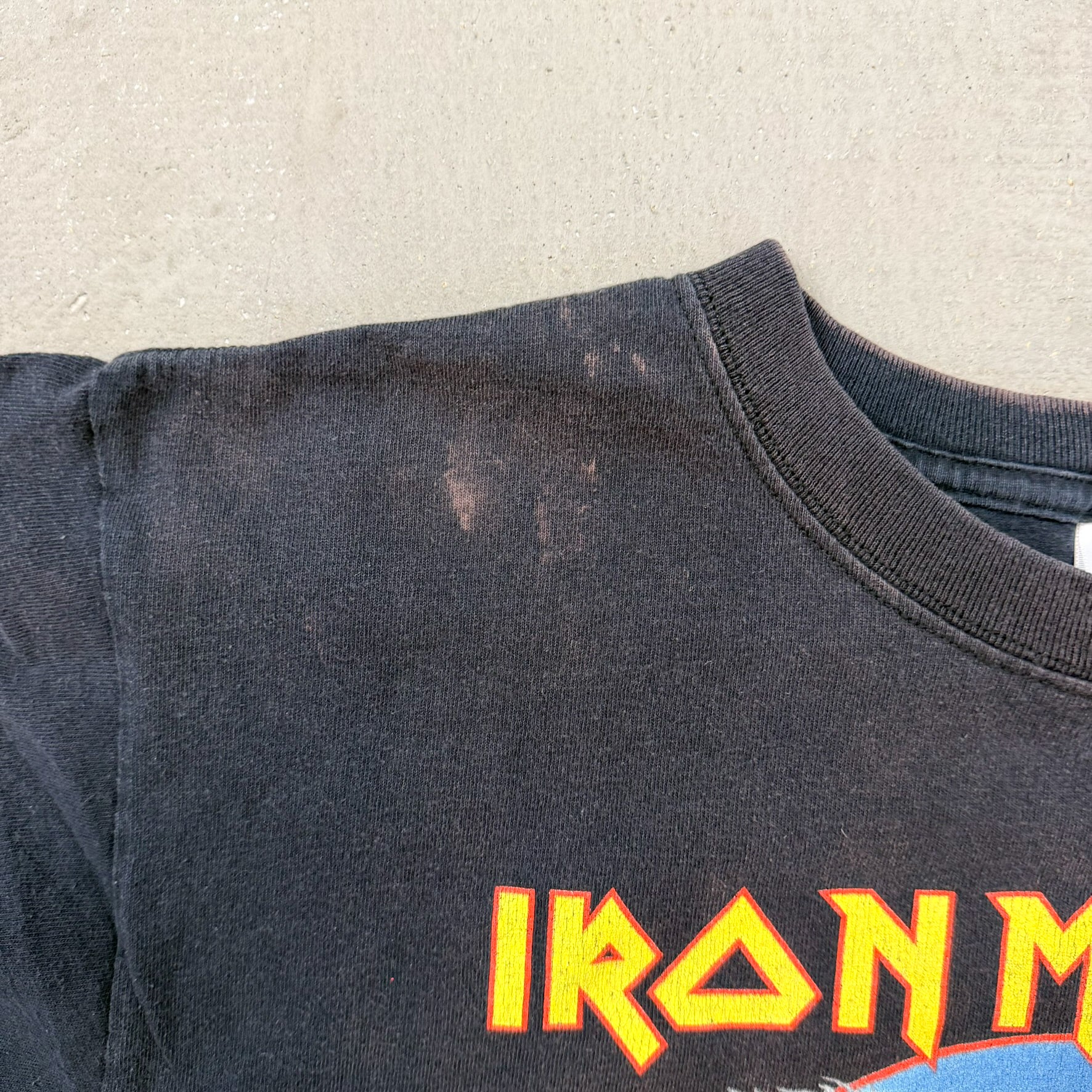 F- '08 Iron Maiden Somewhere Back In Time World Tour US Leg Graphic Anvil Tee