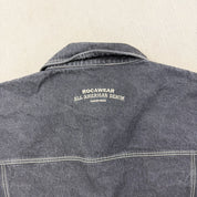 F- Vintage Rocawear Denim Big & Tall Embroidered Text Denim Jacket