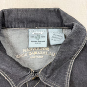 F- Vintage Rocawear Denim Big & Tall Embroidered Text Denim Jacket