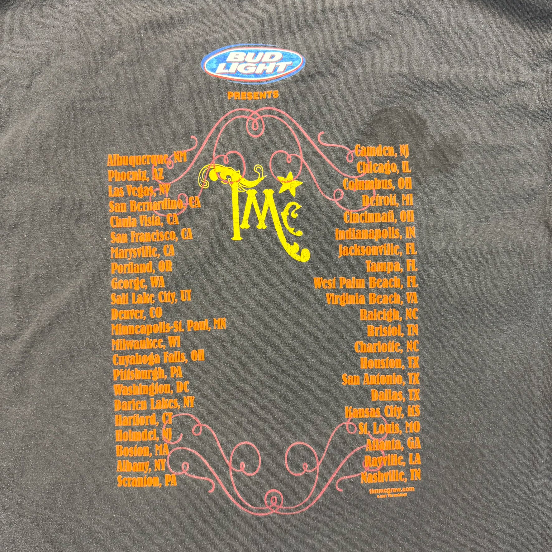F- Vintage '01 Tim McGraw Set This Circus Down Tour Tee