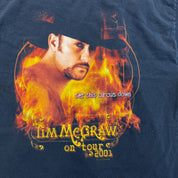 F- Vintage '01 Tim McGraw Set This Circus Down Tour Tee