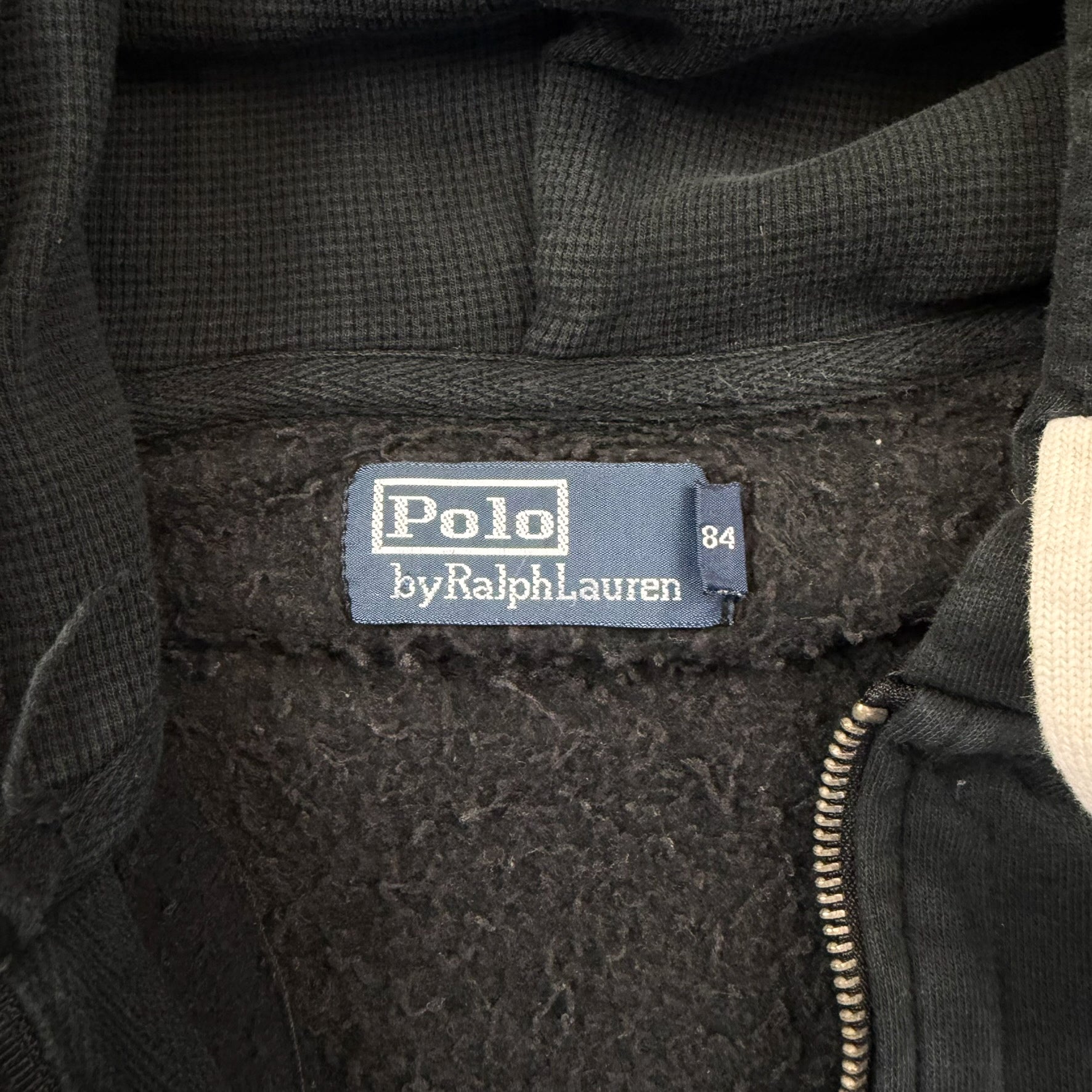 F- Vintage Polo Ralph Lauren Embroidered Polo Zip Up Hoodie