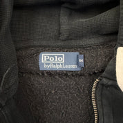 F- Vintage Polo Ralph Lauren Embroidered Polo Zip Up Hoodie