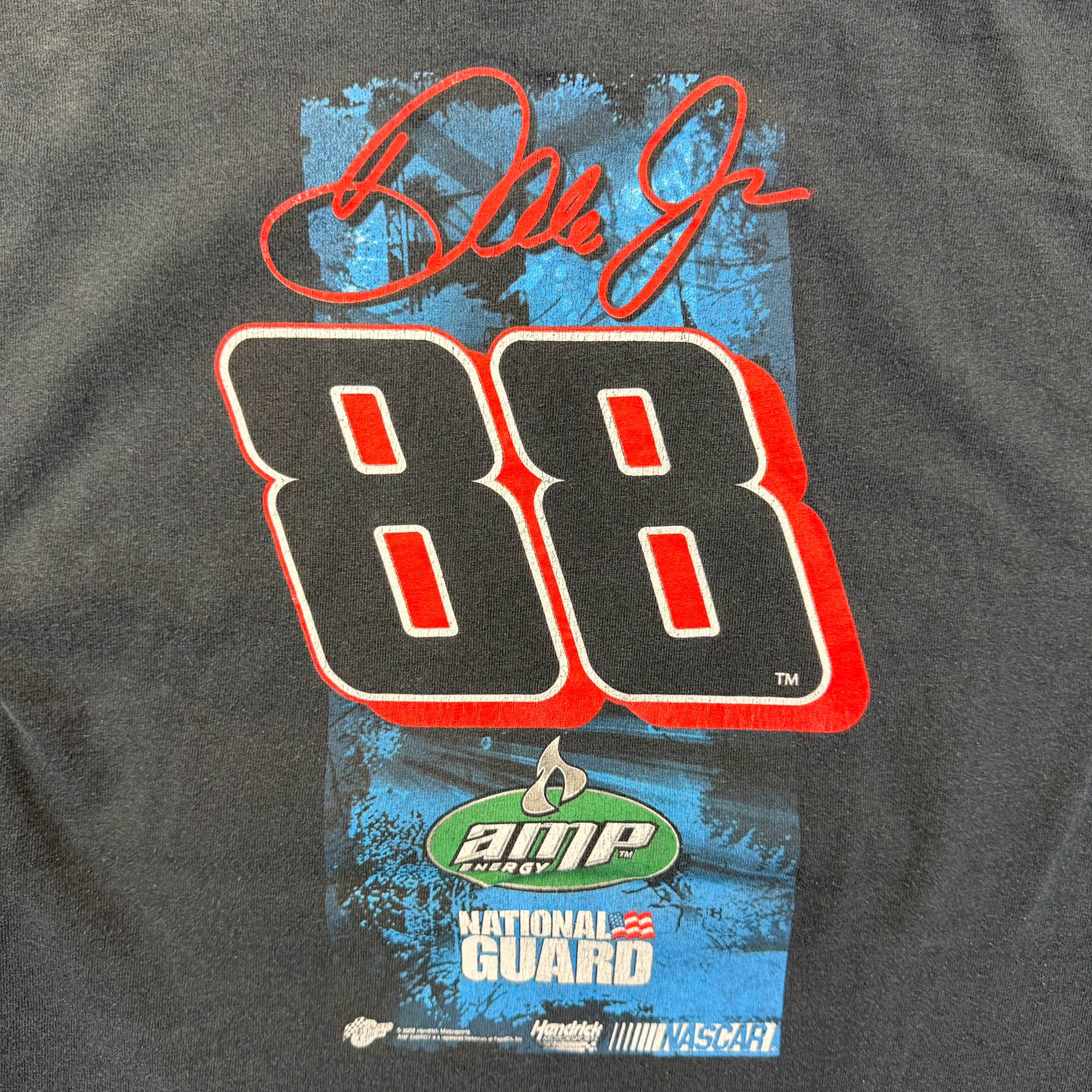 F- Vintage Nascar Winner's Circle Dale Jr Picture Tee
