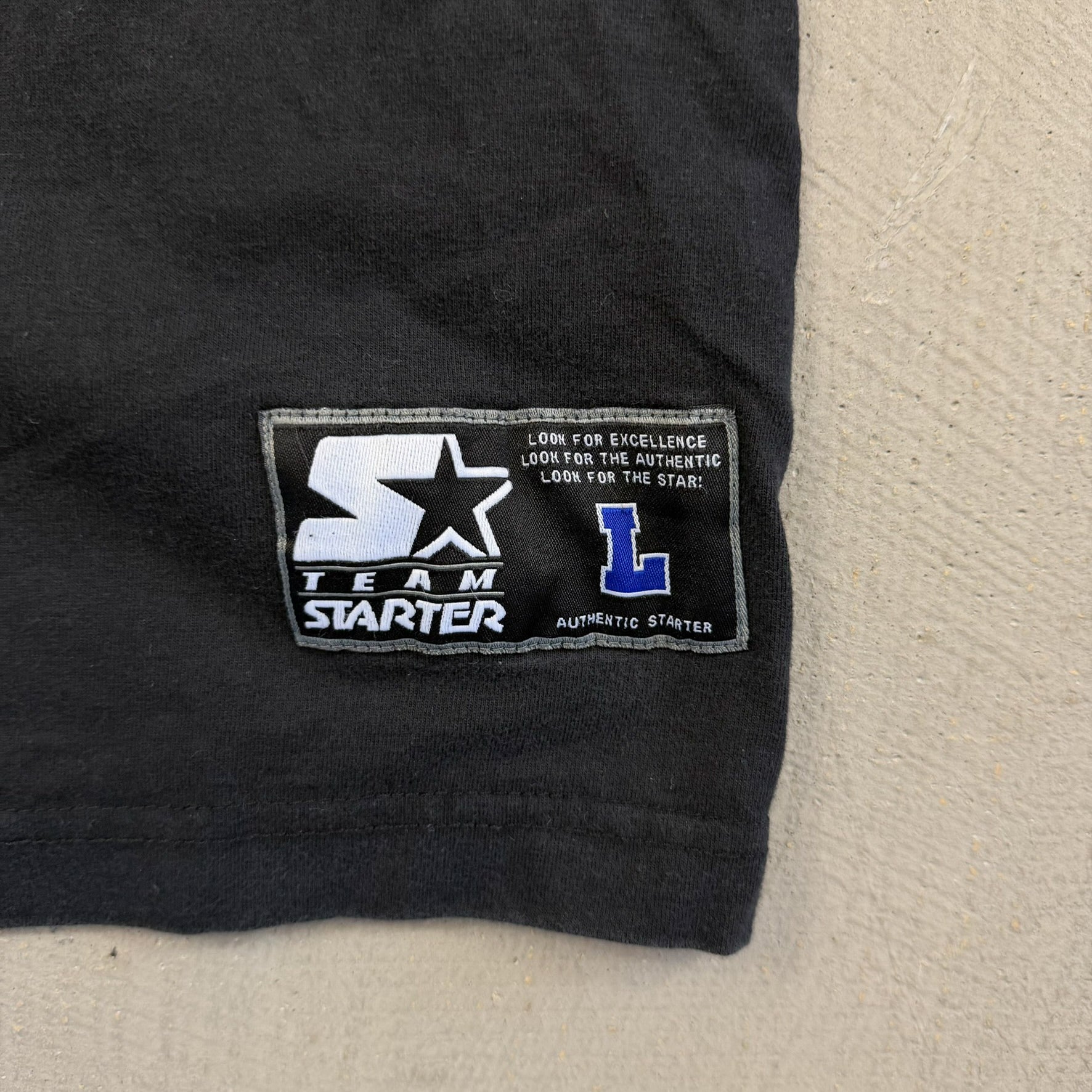 F- Vintage Oklahoma State University Cowboys Starter Embroidered Text Tee