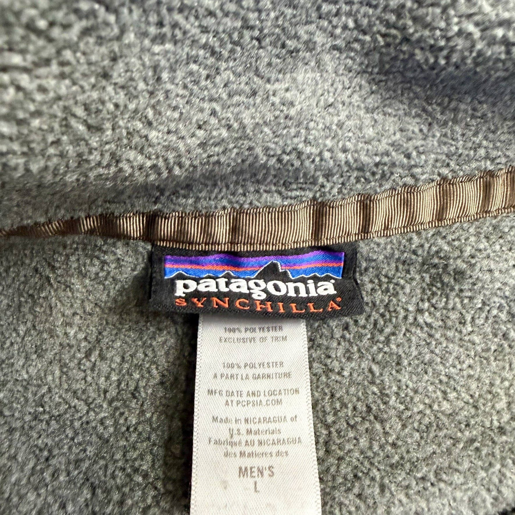 F- Vintage Patagonia Synchilla Quarter Zip Pullover Polar Fleece