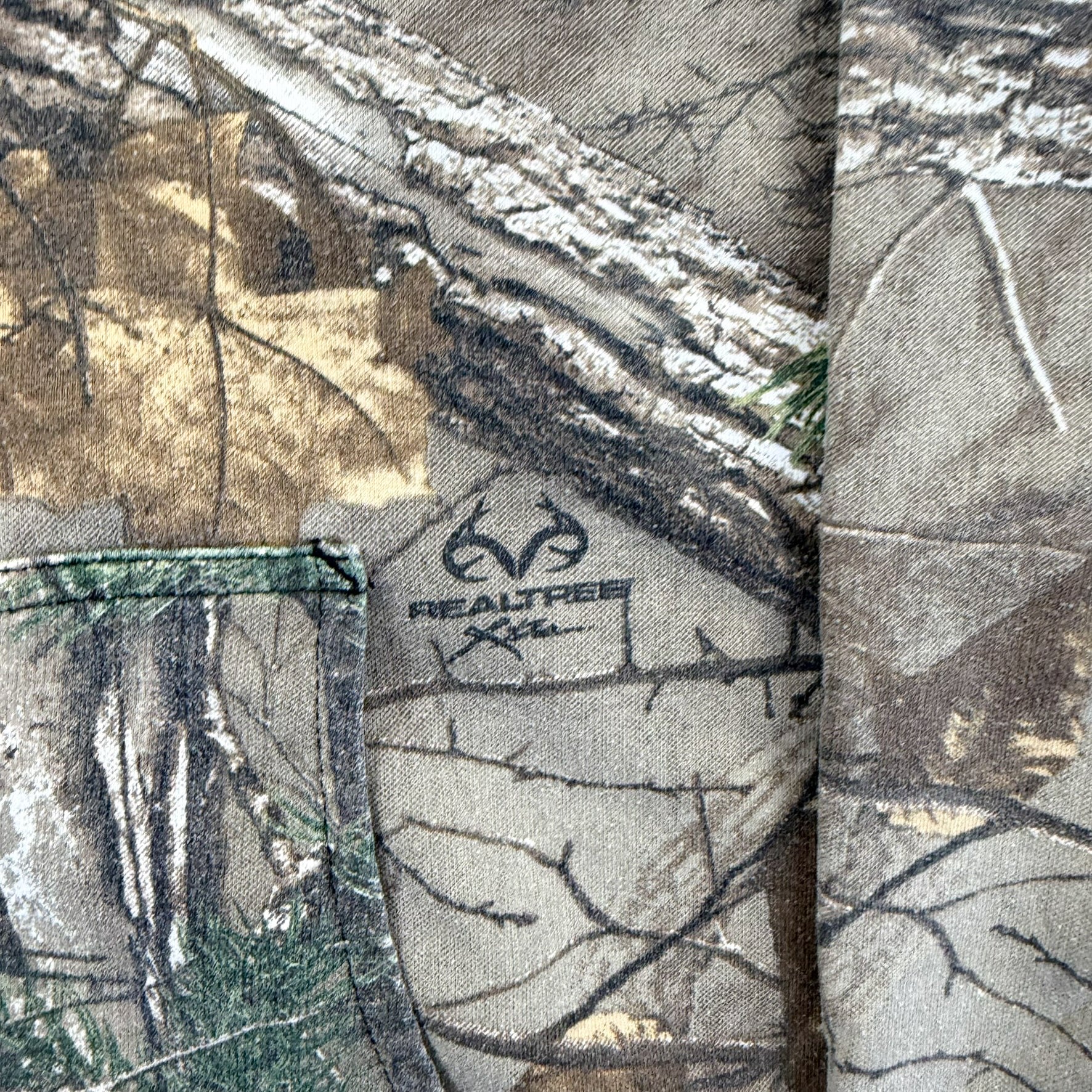 F- Real Tree Xtreme Camo Orange Logo Hoodie