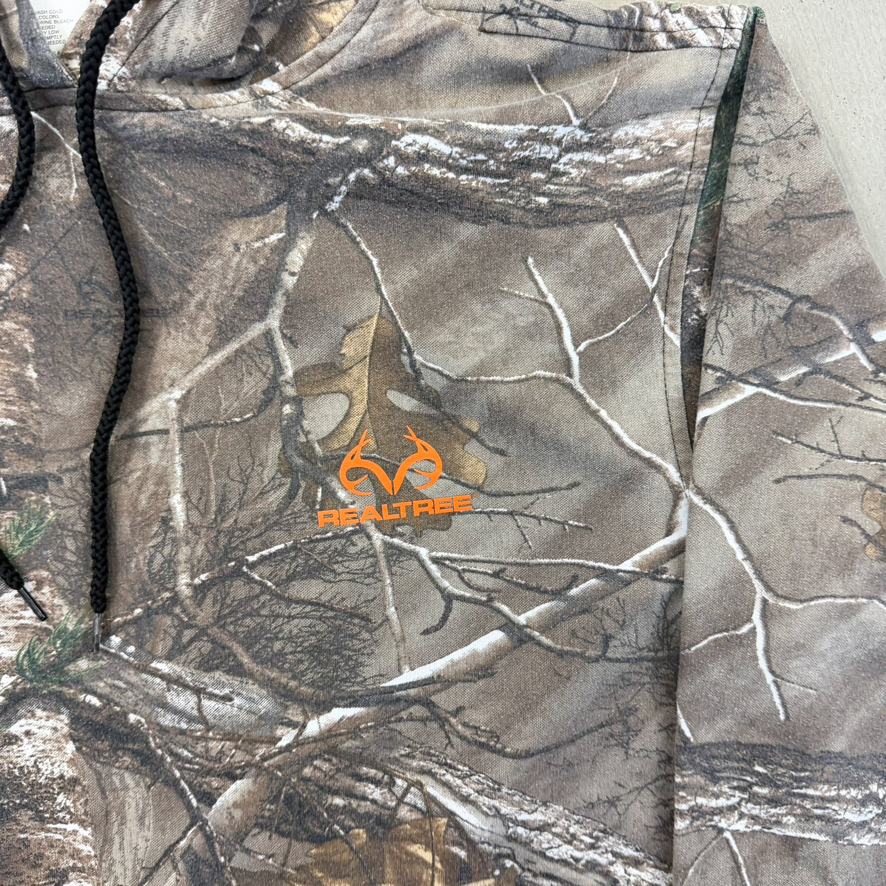 F- Real Tree Xtreme Camo Orange Logo Hoodie