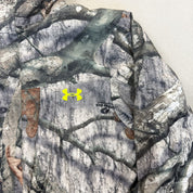 F- Under Armor Mossy Oak Treestand Camo Zip Up Winter Jacket