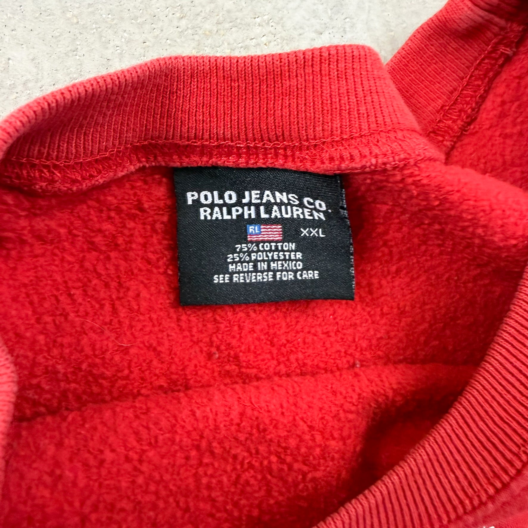 F- Polo Jeans Co. Ralph Lauren Text Crewneck