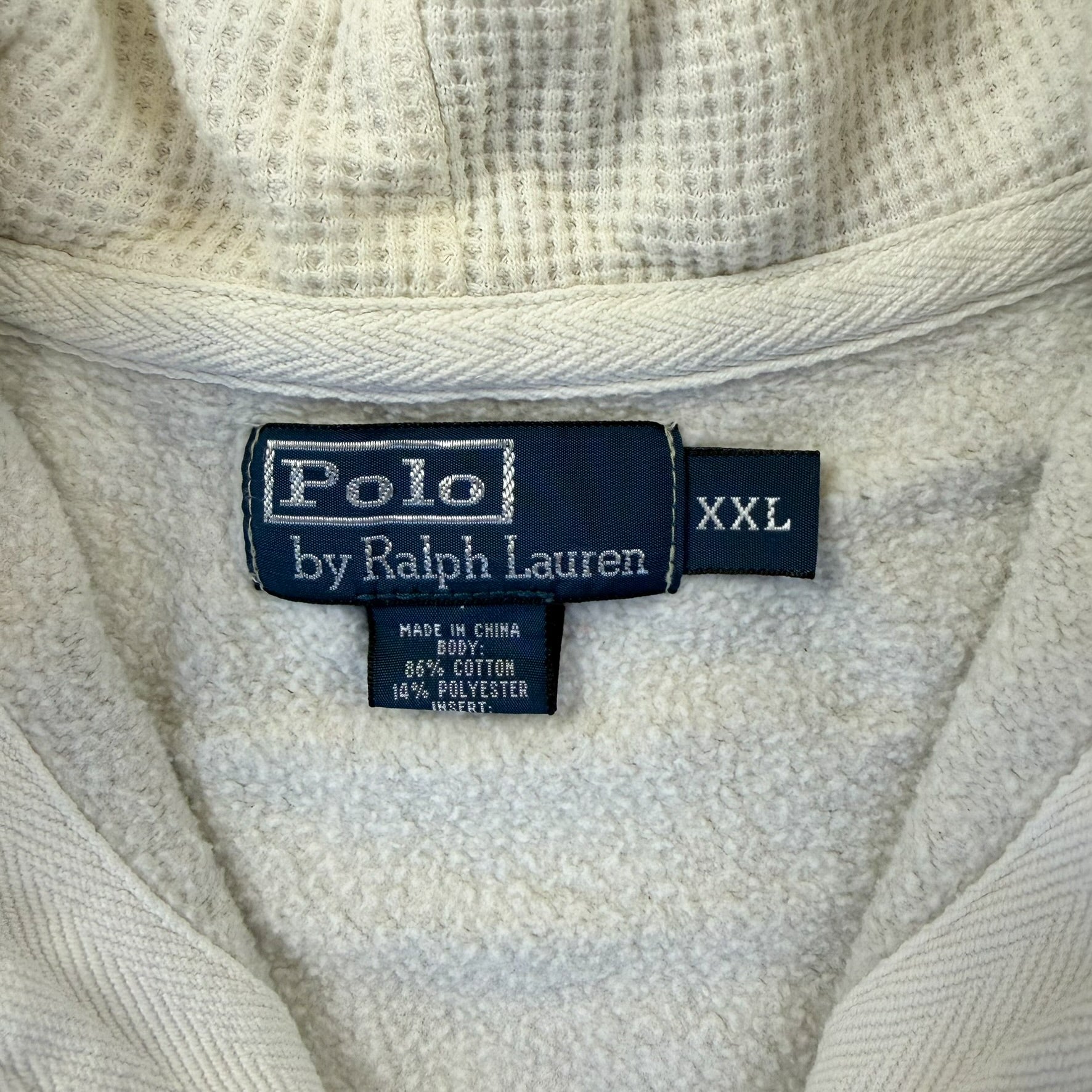 F- Vintage Polo Ralph Lauren Embroidered Logo Zip Up Hoodie