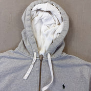 F- Vintage Polo Ralph Lauren Embroidered Logo Zip Up Hoodie