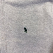 F- Vintage Polo Ralph Lauren Embroidered Logo Zip Up Hoodie