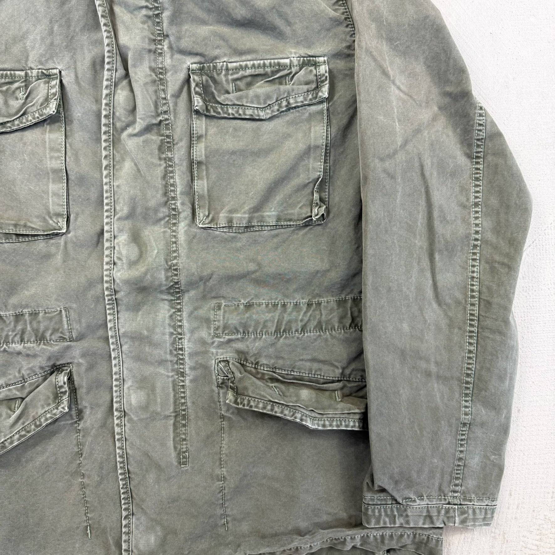 F- Vintage Gap Zip Up Lightweight Cargo Jacket