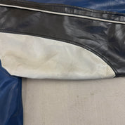 F- Vintage New England Patriots NFL Zip Up Leather Jacket