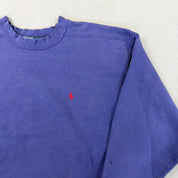 F- Vintage Polo Ralph Lauren Made In USA Embroidered Logo Crewneck
